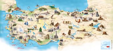 Turkey Travel Map, Turkey travel Map
