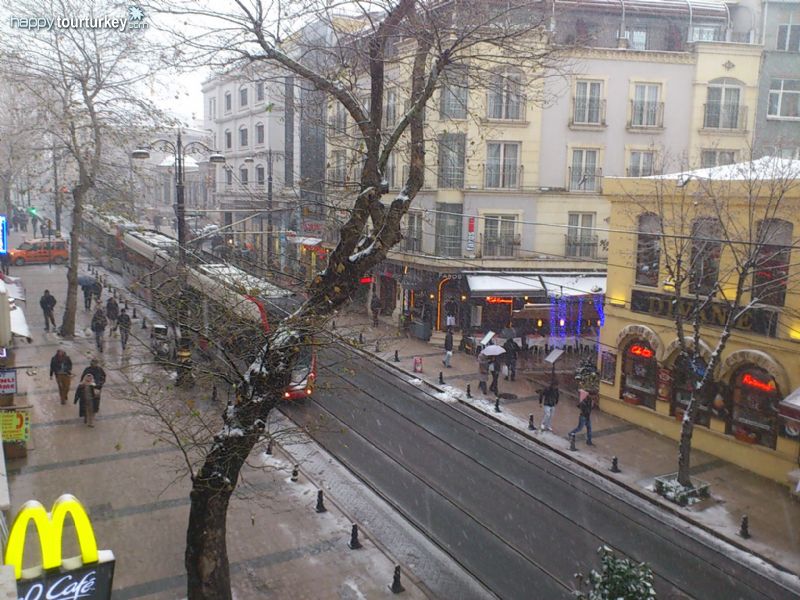 Sultanahmet in winter from the window of Pomegranate Tour