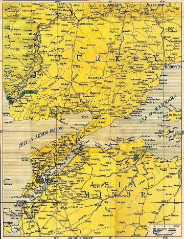 Gallipoli Map, Anzac Map, Map of Gallipoli, Canakkale Gallipoli Map