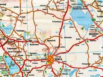 Konya Map, Map of Konya, Konya turkey Map