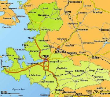 Kusadası Map, Ephesus Turkey Map, Ephesus Map, İzmir Map, Selcuk Map