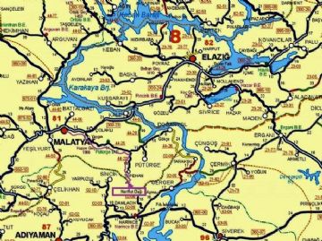 Nemrut Map, Map of Nemrut, East Turkey Map