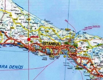Istanbul Map, Map of Istanbul, Istanbul Turkey Map